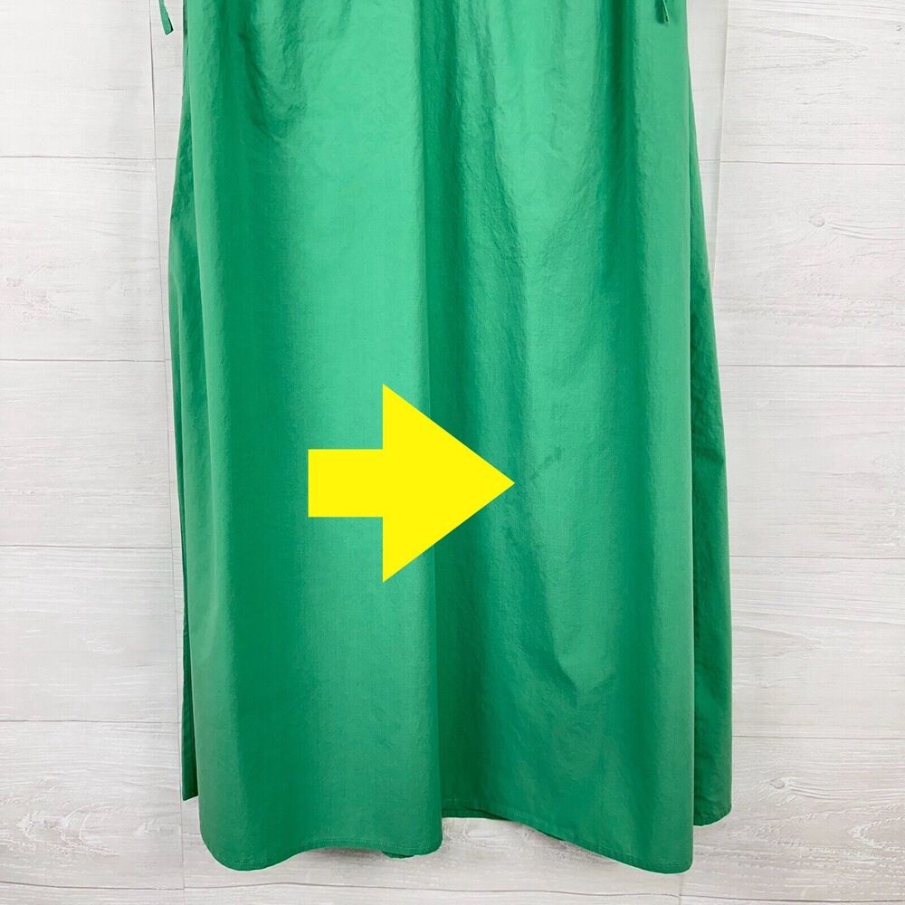 Rails Constantine Midi Dress Kelly Green Size Large Sleeveless Cinched Waist - Picture 10 of 16